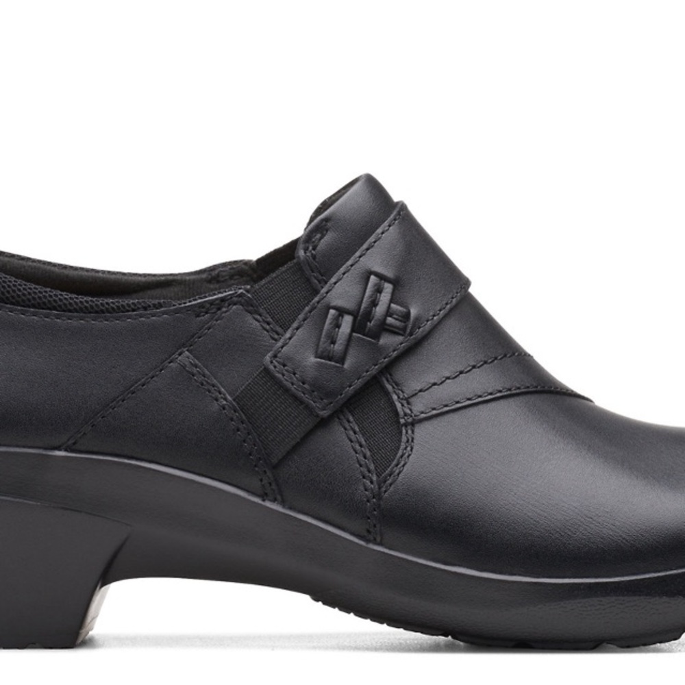 NWT women’s Clark’s Angie Pearl leather slip on shoes SZ 6.5 - Picture 2 of 8